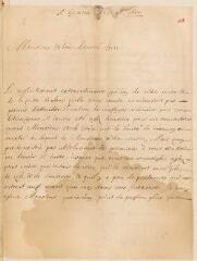 4 vues Demonthouz, G[abriel?]. Lettre autographe signée à Louis Tronchin à Lyon.- Genève, 25 novembre 1657