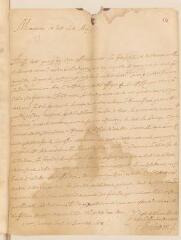 4 vues Poitevin, J. Lettre de condoléances, autographe et signée, à Louis Tronchin à Lyon.- Saumur, 16 janvier 1658