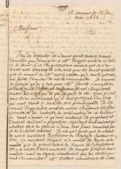 4 vues Cappel, Jacques. Lettre autographe signée à Louis Tronchin.- Saumur, 1er novembre 1665