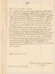2 vues Cappel, Louis. Lettre autographe signée à Louis Tronchin à Lyon.- Saumur, 2 mai 1657