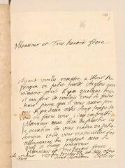 4 vues  - Polier, Georges. Lettre autographe signée à Louis Tronchin.- sans lieu, 15 août 1687 (ouvre la visionneuse)