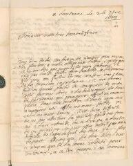 4 vues  - Polier, Georges. Lettre autographe signée avec cachet à Louis Tronchin au sujet de la retraite des Vaudois du Piémont.- Lausanne, 26 septembre 1689 (ouvre la visionneuse)