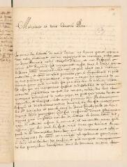 4 vues  - Sterky, Jérémie. Lettre autographe signée avec cachet à Louis Tronchin relative à une promesse de mariage entre M. Tillier et Melle Raynaud.- Lausanne, 1er août 1697 (ouvre la visionneuse)