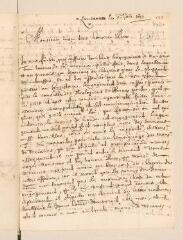 6 vues  - Sterky, Jérémie. Lettre autographe signée avec cachet à Louis Tronchin.- Lausanne, 5 septembre 1697 (ouvre la visionneuse)
