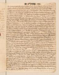 4 vues  - Note non signée sur les \'sentimens particuliers de Mr Merlat\'.- 5 juillet 1701 (ouvre la visionneuse)