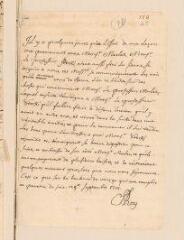 4 vues  - Déclaration signée J. Roy relative à la réconciliation des professeurs [Jérémie] Sterky et [Elie] Merlat.- 29 septembre 1701 (ouvre la visionneuse)