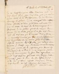 2 vues  - Gaultier, François de, sieur de Blancard. Lettre autographe signée avec cachet à Louis Tronchin.- Berlin, 16 août 1687 (ouvre la visionneuse)