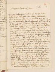 4 vues  - Tronchin, Louis. Lettre autographe signée, avec cachet, à [David] Wyss.- Genève, 20 octobre 1676 (ouvre la visionneuse)