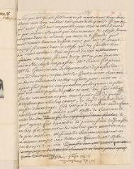4 vues  - Montmollin. Lettre non signée sans adresse.- [Neuchâtel, juillet 1676] (ouvre la visionneuse)