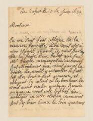 4 vues  - Dohna, Espérance de Puy-Montbrun Ferrassières, comtesse de. Lettre autographe signée à Louis Tronchin.- Coppet, 15 juin 1684 (ouvre la visionneuse)