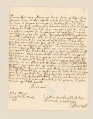 4 vues  - Burnet, Gilbert. Lettre autographe signée à Louis Tronchin.- La Haye, 15/25 mars [année non indiquée] (ouvre la visionneuse)