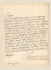 4 vues  - Rohan-Chabot, Marguerite de. Lettre signée à Louis Tronchin.- Paris, 22 février 1670 (ouvre la visionneuse)