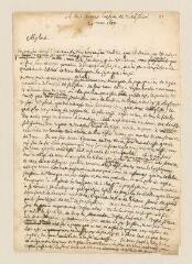 2 vues  - Tronchin, Louis. Minute de 2 lettres à Gilbert Burnet.- 29 mars et 2 avril 1689 (ouvre la visionneuse)