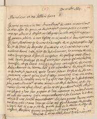 2 vues  - Drelincourt, Charles. Lettre autographe signée avec cachet à Louis Tronchin.- [Paris], 11 octobre 1667 (ouvre la visionneuse)