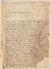 2 vues  - Gaches, [Raymond]. Lettre [autographe?] signée à Louis Tronchin.- 1er avril 1660 (ouvre la visionneuse)