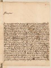 4 vues  - Mestrezat, Jean. Lettre signée, d\'une main différente des précédentes, avec cachet, à Louis Tronchin.- Paris, 18 octobre 1681 (ouvre la visionneuse)