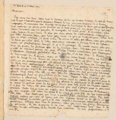 2 vues  - Daillé, Jean. Lettre autographe signée avec cachet à Chappuzeau à Genève.- Paris, 10 avril 1663 (ouvre la visionneuse)