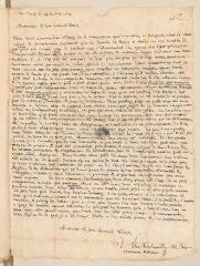 2 vues  - Daillé, Jean. Lettre autographe signée avec cachet à Louis Tronchin.- Paris, 24 juin 1664 (ouvre la visionneuse)