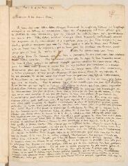 2 vues  - Daillé, Jean. Lettre autographe signée avec cachet à Louis Tronchin.- Paris, 4 novembre 1667 (ouvre la visionneuse)