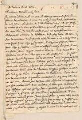 4 vues  - Daillé, Jean. Lettre autographe signée avec cachet à Louis Tronchin.- Paris, 12 octobre 1660 (ouvre la visionneuse)
