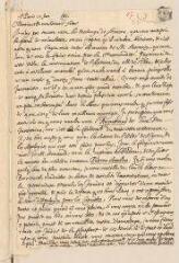2 vues  - Daillé, Jean. Lettre autographe signée avec cachet à Louis Tronchin.- Paris, 10 janvier 1661 (ouvre la visionneuse)