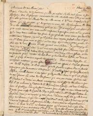 2 vues  - Daillé, Jean. Lettre autographe signée avec cachet à Louis Tronchin.- Paris, 31 mars 1661 (ouvre la visionneuse)