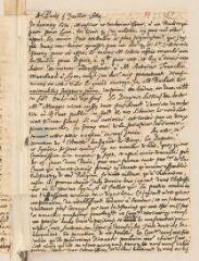 2 vues  - Daillé, Jean. Lettre autographe signée avec cachet à Louis Tronchin.- Paris, 5 juillet 1664 (ouvre la visionneuse)