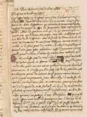 2 vues  - Daillé, Jean. Lettre autographe signée avec cachet à Louis Tronchin.- Paris, 31 décembre 1666 (ouvre la visionneuse)