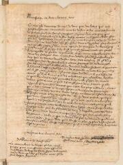 4 vues  - Mestrezat, Jean. Lettre autographe signée avec cachet à Louis Tronchin.- Paris, 17 août 1656 (ouvre la visionneuse)