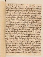 4 vues  - Daillé, Jean. Lettre autographe signée avec cachet à Louis Tronchin.- Paris, 29 juin 1671 (ouvre la visionneuse)