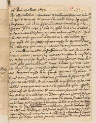 4 vues  - Daillé, Jean. Lettre autographe signée à Louis Tronchin.- Paris, 15 mars 1672 (ouvre la visionneuse)