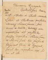 4 vues  - Auteur non identifié. Lettre signée \'T. Addict[insis Birinfo?]\', sans adresse.- Berlin, 28 septembre 1688 (ouvre la visionneuse)