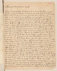 4 vues  - Chouet, Jean-Robert. Lettre autographe signée avec cachet à Louis Tronchin.- Paris, 13 mai 1672 (ouvre la visionneuse)