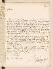 2 vues  - Tournes, Gabriel de. Lettre autographe signée avec cachet à Louis Tronchin.- Francfort, 11 avril 1691 (ouvre la visionneuse)