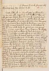 4 vues  - Chouet, Jean-Robert. Lettre autographe signée avec cachet à Louis Tronchin.- Saumur, 23 janvier 1669 (ouvre la visionneuse)