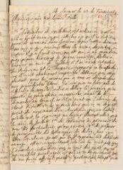 4 vues Chouet, Jean-Robert. Lettre autographe signée avec cachet à Louis Tronchin.- Saumur, 23 février 1669