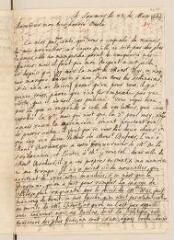 4 vues  - Chouet, Jean-Robert. Lettre autographe signée avec cachet à Louis Tronchin.- Saumur, 23 mars 1669 (ouvre la visionneuse)