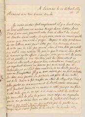4 vues  - Chouet, Jean-Robert. Lettre autographe signée avec cachet à Louis Tronchin.- Saumur, 12 avril 1669 (ouvre la visionneuse)
