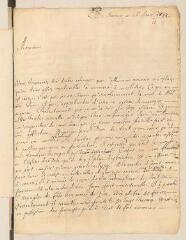 4 vues  - Amyraut, [Moïse, fils]. Lettre autographe signée avec cachet à Louis Tronchin.- Saumur, 26 janvier 1658 (ouvre la visionneuse)