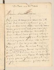 4 vues  - Amyraut, [Moïse, père]. Lettre autographe signée avec cachet à Louis Tronchin.- Paris, 1er novembre 1658 (ouvre la visionneuse)