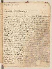 4 vues Jaussaud, Jean-Louis. Lettre autographe signée avec cachet à Louis Tronchin.- Castres, 7 octobre 1657
