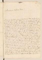 4 vues  - Bernard, S[amuel]. Lettre autographe signée avec cachet à Louis Tronchin.- Grenoble, 6 mai 1665 (ouvre la visionneuse)