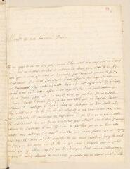 4 vues  - Bernard, J[ean], ministre. Lettre autographe signée avec cachet à Louis Tronchin.- Berne, 18 juin 1685 (ouvre la visionneuse)