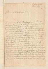 4 vues  - Alpée de Saint-Maurice, Jacques. Lettre autographe signée avec cachet à Louis Tronchin.- Sedan, 23 avril 1675 (ouvre la visionneuse)