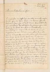 4 vues  - Alpée de Saint-Maurice, Jacques. Lettre autographe signée avec cachet à Louis Tronchin.- Sedan, 20 août 1675 (ouvre la visionneuse)