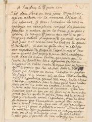 4 vues  - La Bastide, Marc-Antoine de. Lettre autographe signée avec cachet à Louis Tronchin.- Londres, 20/9 juin 1701 (ouvre la visionneuse)