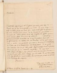 2 vues  - Bouhéreau, Elie. Lettre autographe signée, sans adresse.- Berne, 29 janvier 1691 ancien style (ouvre la visionneuse)