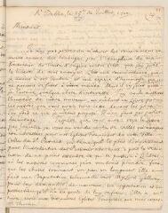 4 vues  - Bouhéreau, Elie. Lettre autographe signée avec cachet à Louis Tronchin.- Dublin, 15/26 juillet 1700 (ouvre la visionneuse)