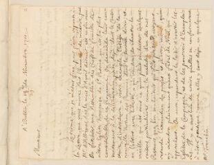 2 vues  - Bouhéreau, Elie. Lettre autographe signée à Louis Tronchin.- Dublin, 18/29 novembre 1701 (ouvre la visionneuse)