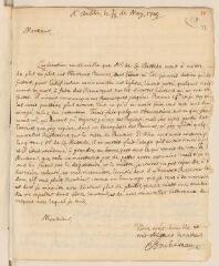 4 vues  - Bouhéreau, Elie. Lettre autographe signée à Louis Tronchin.- Dublin, 1/12 mai 1705 (ouvre la visionneuse)